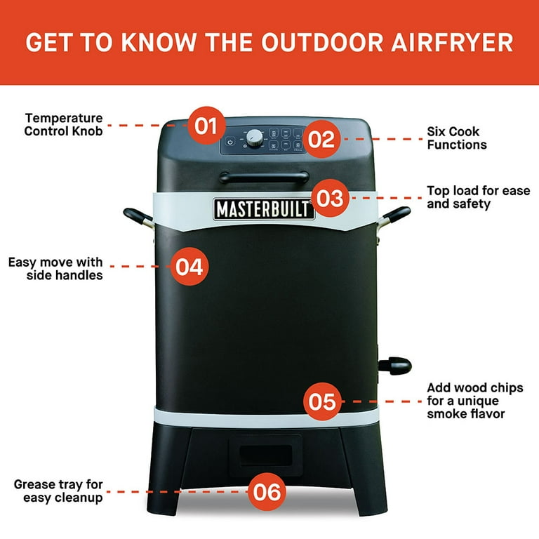 Masterbuilt 20 Quart 6-in-1 Outdoor Air Fryer 