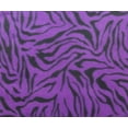 thumbnail image 2 of Super soft zebra print fleece light weight blanket couch sofa travel throw black purple, 2 of 2