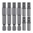 thumbnail image 1 of 8 adaptadores de vástago hexagonal de 1/4" a cuadrado para herramientas eléctricas. Adaptadores de taladro resistentes de 1/4" para taladros, 1 of 8