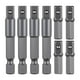 thumbnail image 1 of 8 adaptadores de vástago hexagonal de 1/4" a cuadrado para herramientas eléctricas. Adaptadores de taladro resistentes de 1/4" para taladros, 1 of 8
