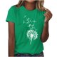 thumbnail image 1 of Camiseta de Manga Corta de Cuello Redondo Impresa para las Mujeres, Casual Diario Y Partido de Moda Superior, 1 of 2