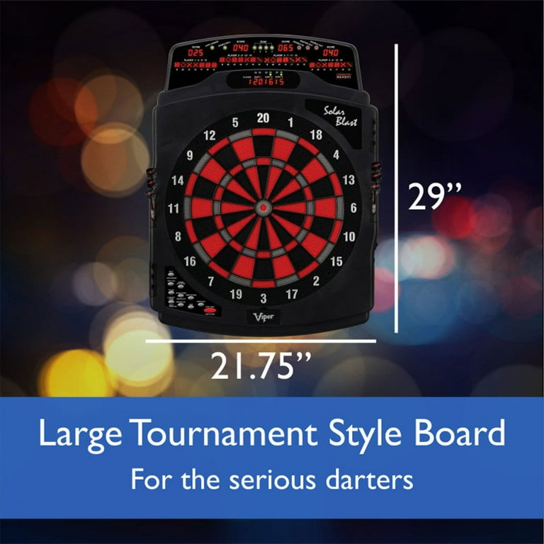 GLD Viper Solar Blast Electronic Home Wall Dart Board with 43