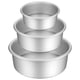 thumbnail image 1 of Juego de moldes para pasteles redondos para un calentamiento uniforme, utensilios para hornear de calidad profesional con aluminio anodizado no apto para lavavajillas, 3 piezas, 1 of 6