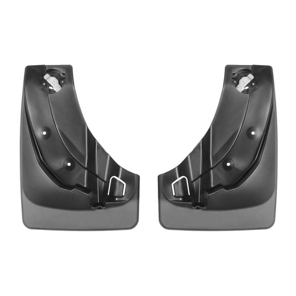 WeatherTech Custom No Drill Splash Guard MudFlaps compatible with 2011-2019 Ford Explorer, Front Pair - Black