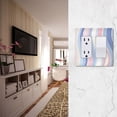 thumbnail image 5 of Yayeee Rocker Switch Wall Plate 1-Gang 4.6"x2.9" Home Decorative Outlet Cover, Abstract Pink, 5 of 6