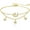 Gold, variant on Mesovor Women Dainty Moon Star Link Bracelet 16K Gold Plated Adjustable Link Chain Sparkling Zirconia Bracelet