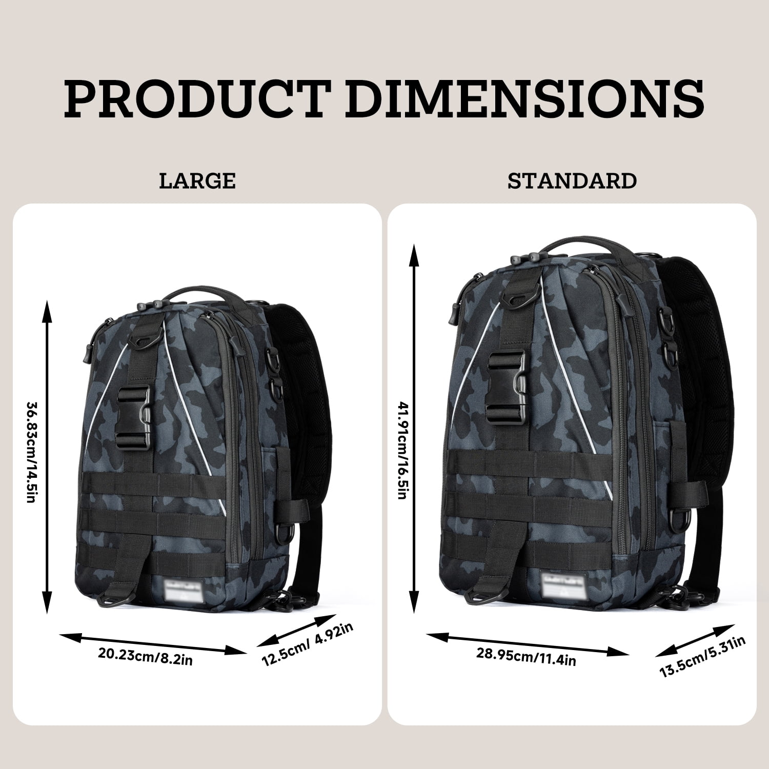 Ghosthorn Fishing Tackle Backpack with Trays 3600 Tackle Boxes & Rod Holders, Large Outdoor Storage Tackle Bag for Fishing