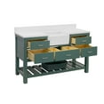thumbnail image 5 of Charlotte 60" Single Farmhouse Bathroom Vanity with Sage Green Cabinet and Quartz Top, 5 of 6