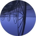 thumbnail image 1 of Ahgly Company Indoor Round Patterned Royal Blue Area Rugs, 8' Round, 1 of 6