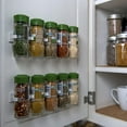 thumbnail image 3 of czcpp-Spice Clip Strips For Cabinet Doors - Organizer for Spices - Spice Rack Holds15 Spice Jars - 3M Adhesive Gripper Clip Strips In White For Pantry 15 Ct, 3 of 4