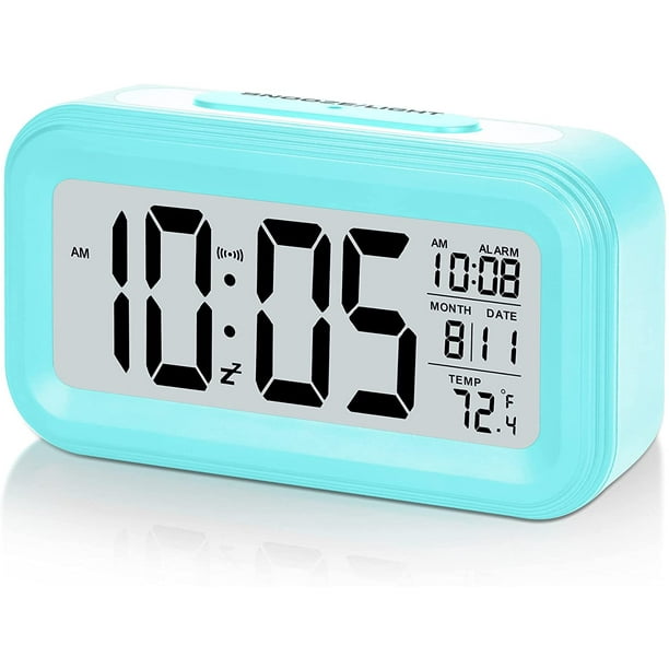 Battery Digital Alarm Clock,LCD Clock Electronic for Bedroom Home
