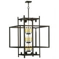 thumbnail image 2 of Meyda 143301 36 in. Square Quadrato Uma Pendant, Mahogany Bronze & Clear Glass, 2 of 5