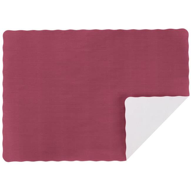 Laminated LP3007 10 x 14 in. Burgundy Placemats Case of 1000