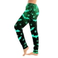 thumbnail image 3 of Hearthz Halloween Print Pj Pants Women Ghost Pumpkin Bat Print Jogger Lounge Pants Elastic Waist Lounge Pants for Women with Cuffed Ankles, 3 of 5