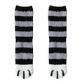 thumbnail image 1 of Dewadbow Women Cat Claws Socks Warm Sleep Floor Socks Plush Fleece Hosiery, 1 of 6