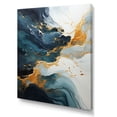 thumbnail image 2 of Designart "Abstract Marble Waterfall in Gold and Green IV" Abstract Canvas Wall Art - Modern Gold Abstract Painting Entryway Wall Art Print, 2 of 6
