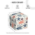thumbnail image 3 of Kdxio Starfish Shell Print Tissue Box Cover,Square Decorative PU Leather Facial Paper Case Organizer Holder Dispenser for Bathroom,Night Stands,Desk,Car 5.2''X5.2''X5.2'', 3 of 6