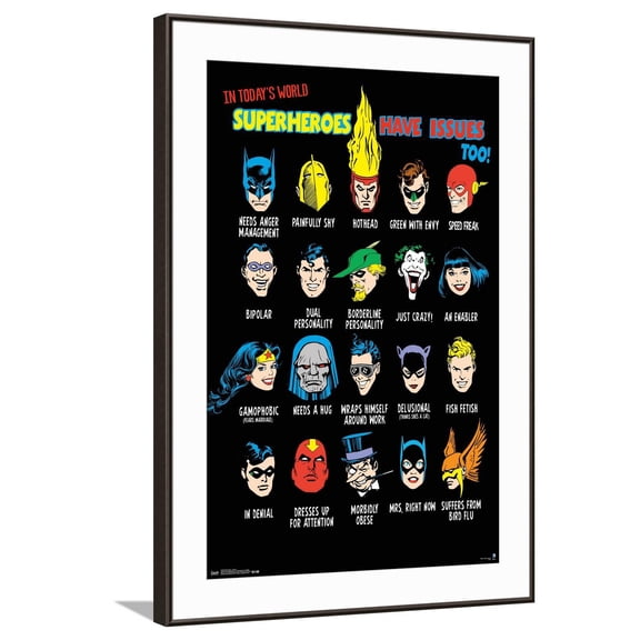 DC Comics Justice League - Issues Canvas Wall Poster, 22.375" x 34"