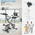thumbnail image 7 of USLIM 5-in-1 Foldable Exercise Bike with Mesh Backrest, Quiet Magnetic Resistance, 300 lb Capacity, 7 of 7
