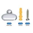 thumbnail image 3 of 10Pcs Zinc Alloy Mirror Floating Glass Clip Set Glass Mounting Round Clips, Bathroom Mirror Fix Kit, 3 of 5