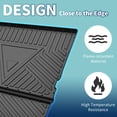 thumbnail image 3 of Unique Bargains Flat Face Cargo Liner Rear Trunk Mat Trunk Cargo Luggage Boot Tray Mat Stripes and Triangles Pattern for Dodge Journey 2013-2018 Anti-Slip, 3 of 7