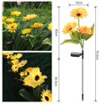 thumbnail image 1 of Lámpara solar de inserción para exteriores, lámpara de girasol de simulación a prueba de agua, lámpara decorativa para jardín, lámpara solar para césped, 1 of 5
