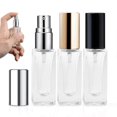 thumbnail image 1 of 3 PCS Refillable Empty Travel Perfume Atomiser, Transparent Mini Glass Perfume Aftershave Refill Bottles 6ml, Small and Fine Mist, 1 of 5