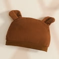thumbnail image 4 of WUANDIXFA Baby Boy Clothes 3 6 12 18 Months Fall Winter Outfit Short Sleeve Romper Pants Set with Hat,Coffee,0-3 Months, 4 of 9