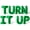 Green, variant on Letter Balloons - TURN IT UP 16" Inch Alphabet Letters Foil Mylar Balloon Bachelorette Party Banner (Gold)