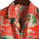 thumbnail image 3 of Camisas De Vestir Para Hombre 5xl Camisas casuales de de lino y algodón para hombre, camisas de solapa con botones de color de manga corta con estampado de verano y bolsillo (Red, 3XL), 3 of 6