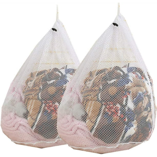 Commercial Heavy Duty Laundry Bags Drawstring Net Wash Bag Washing