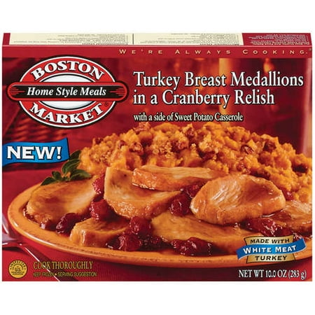 Boston Market Home Style Meals: In Cranberry Relish W/Sweet Potato Casserole Turkey Medallions, 10 oz