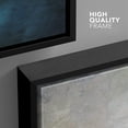 thumbnail image 4 of wall26 Framed Canvas Print Wall Art Pastel Teal Gold Gray Sky Minimal Landscape Abstract Shapes Illustrations Modern Art Decorative Contemporary for Living Room, Bedroom, Office - 16x24 Black, 4 of 5