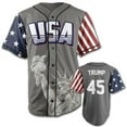 thumbnail image 1 of GREY TRUMP #45 BASEBALL JERSEY, 1 of 5