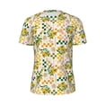 thumbnail image 5 of Wukai Fruit Print Men's Short-Sleeved Mesh T-Shirt,Quick-Dry Short Sleeve Workout T-Shirt-X-Small, 5 of 8