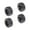 Black, variant on Almencla 4 Pieces 1/64 Scale Simulation Model Car Tires Replacement Parts with Car Axles for RC Truck Adult Boys Red Black