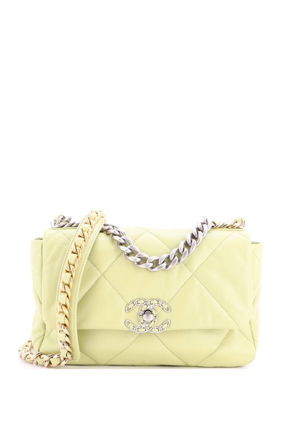 Pre-Owned 19 Flap Bag Quilted Leather Medium By Rebag