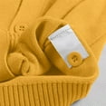 thumbnail image 4 of Dmsael Girls V-Neck Cardigan Girls' Cardigans Sweater Cotton Button Solid Long Sleeve Knit Sweaters Yellow,140, 4 of 6