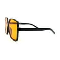 thumbnail image 3 of Womens Pop Color Lens Oversize Thin Plastic Butterfly Sunglasses Black Orange, 3 of 4