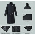 thumbnail image 2 of RainRider Raincoat for Men Waterproof Long Rain Jacket with Stowable Hood Lightweight Rain Gear Poncho for Unisex(Black,S), 2 of 7