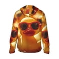 thumbnail image 3 of Uemuo Sunglasses Yellow Duck Pattern Women's Full Zip UPF 50+ Sun Protection Hoodie Jacket Long Sleeve Sun Shirt Hiking Outdoor Performance with Pockets-X-Large, 3 of 9