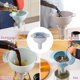 thumbnail image 5 of Embudos de cocina 4 en 1 para llenar botellas, filtro colador desmontable, adecuado para todo tipo de alimentos sólidos y líquidos, 5 of 5