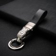 thumbnail image 3 of Alloy LED Lighting Key Chain Portable Animal Glossy Leather Stylish Battery Powered Electroplate Glossy Simulation Man Keychain Holder Decor Gift Silver, 3 of 9