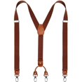 thumbnail image 2 of Men’s Y-Shaped Heavy Duty Suspenders – Metal Clips, Elastic Straps, 2 of 4