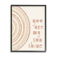 thumbnail image 2 of Stupell Industries You're My Sunshine Motivational Phrase Boho Stripe Circle, 16 x 20,Design by Nancy McKenzie, 2 of 5