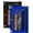 Black+Blue, variant on 3 Ring Binder Pencil Pouches Pack of 2, Stationery Storage Bags with Zipper - Pencil Case with Double Pocket and Mesh Window