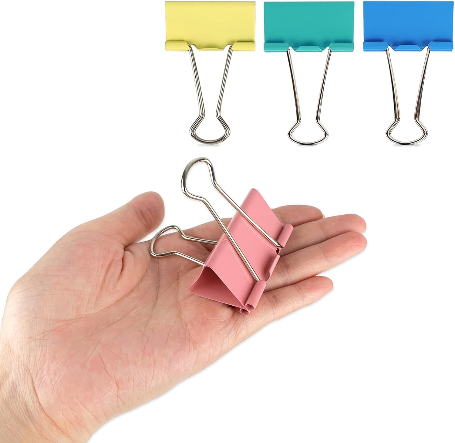 STOBOK 42-Pack Gold Long Tail Binder Clips - Metal Paper Clips For Office, School - View #2