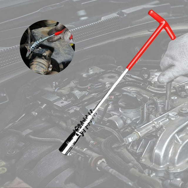 Llave de tubo para bujías, herramienta de extracción e instalación para taller. Manga 16 cm