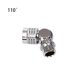 thumbnail image 4 of Greeniant Adaptador de manguera giratoria de 90/110/360 grados, conector regulador de buceo de baja presión portátil, accesorios de montaje de manguera Deportes acuáticos AD-110.110° Greeniant OD032153-02, 4 of 6