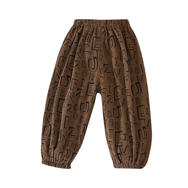 Odeerbi 1-7 Años Para Niños Pantalías de Chándal Para Niñas Pantalones Retro Athletic Sports Jogger Pantalones de Verano Botthera Lindos Longitudes Completas